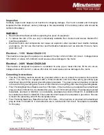 Preview for 7 page of Minuteman Ambassador 20 Parts And Instruction Manual