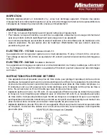 Preview for 9 page of Minuteman Ambassador 20 Parts And Instruction Manual