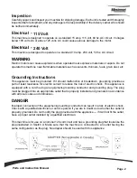 Предварительный просмотр 6 страницы Minuteman Bio-Haz C82907-00 Parts And Instruction Manual