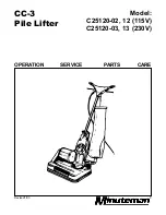 Preview for 1 page of Minuteman C25120-02 Operation Service Parts Care