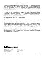 Preview for 11 page of Minuteman C80704-05 SS Operation Service Parts Care