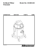 Preview for 1 page of Minuteman C82908-00 Operation Service Parts Care