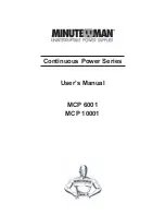 Minuteman Continuous Power MCP 10001 User Manual предпросмотр