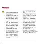 Предварительный просмотр 8 страницы Minuteman E Ride 21 User And Maintenance Manual