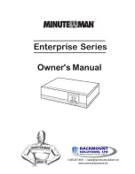 Minuteman Enterprise E1100 Owner'S Manual предпросмотр