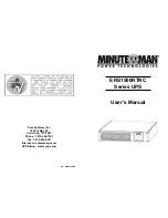 Minuteman ERS1500RTNC User Manual preview