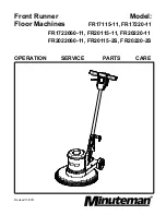 Предварительный просмотр 1 страницы Minuteman FR17115-11 Operation Service Parts Care