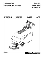 Предварительный просмотр 1 страницы Minuteman Lumina 20 M26036CE Operation Service Parts Care