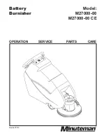 Minuteman M27000-00 Operation Service Parts Care preview