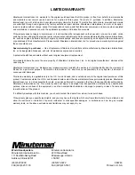 Предварительный просмотр 23 страницы Minuteman MC20000CE Operation And Service Manual