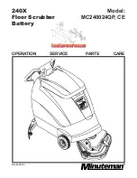 Предварительный просмотр 1 страницы Minuteman MC240024QP Operation Service Parts Care