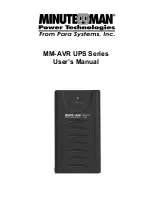 Предварительный просмотр 1 страницы Minuteman MM-AVR User Manual