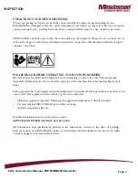 Preview for 4 page of Minuteman MR1500 Series Parts And Instruction Manual