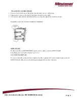 Preview for 11 page of Minuteman MR1500 Series Parts And Instruction Manual