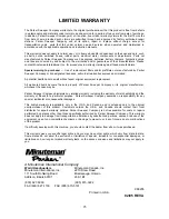 Preview for 23 page of Minuteman Parker LV0265H Operation, Service And Parts Instruction Manual