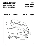 Minuteman PowerBoss 26 Series Operation Service Parts Care предпросмотр