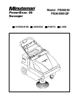 Preview for 1 page of Minuteman PowerBoss 36 Operation Service Parts Care