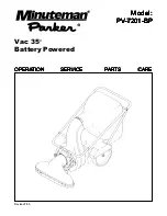 Предварительный просмотр 1 страницы Minuteman pv-7201-bp Operation, Service And Parts Manual