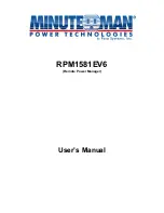 Minuteman RPM1581EV6 User Manual preview