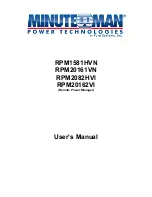 Minuteman RPM1581HVN User Manual preview