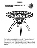 Minwax PATIO TABLE Quick Start Manual предпросмотр