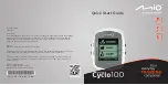 Предварительный просмотр 1 страницы Mio Cyclo 100 Series Quick Start Manual