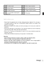 Preview for 13 page of miogo MTB1 User Manual