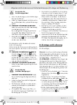 Предварительный просмотр 7 страницы Miomare 103012 Assembly, Operating And Safety Instructions