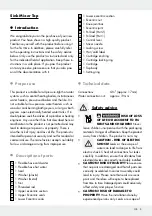 Preview for 5 page of Miomare 285105 Assembly, Operating And Safety Instructions