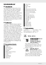 Preview for 19 page of Miomare 296071 Assembly, Operating And Safety Instructions