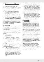 Предварительный просмотр 9 страницы Miomare HG00476A Operation And Safety Notes