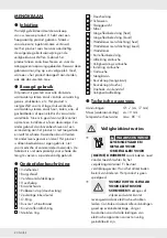 Предварительный просмотр 22 страницы Miomare HG03546A Assembly, Operating And Safety Instructions