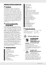 Предварительный просмотр 27 страницы Miomare HG03546A Assembly, Operating And Safety Instructions