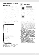 Preview for 5 page of Miomare PREMIUM 271370 Assembly, Operating And Safety Instructions