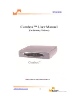 Preview for 1 page of MIP Telecom Combox User Manual