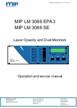 MIP LM 3086 EPA3 Operation And Service Manual предпросмотр