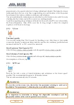 Предварительный просмотр 42 страницы MIR 911080 User Manual