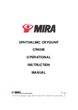 Mira CR4000 Operational Instruction Manual preview