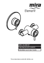 Preview for 1 page of Mira Element Thermostatic Mixer Installation And User Manual