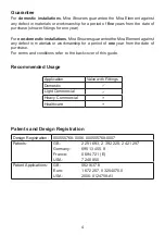 Preview for 4 page of Mira Element Thermostatic Mixer Installation And User Manual