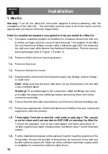 Preview for 14 page of Mira GO 8.5 Installation, Operation, Maintenance Manual