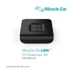 Miracle-Ear EarLINK TV Streamer AV User Manual preview