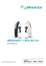 Miracle-Ear MEENERGY CROS iRIC AX User Manual preview