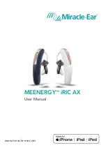 Preview for 1 page of Miracle-Ear MEENERGY iRIC AX User Manual