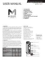 Mirage DNA75C User Manual preview