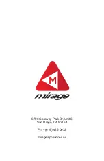 Preview for 44 page of Mirage IAEH181A Owner'S Manual