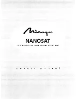 Mirage NANOSAT Owner'S Manual preview