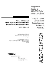 Miranda ASD-711i Manual To Installation And Operation preview