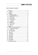 Предварительный просмотр 3 страницы Miranda ASD-711i Manual To Installation And Operation