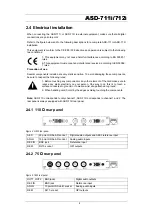 Предварительный просмотр 9 страницы Miranda ASD-711i Manual To Installation And Operation